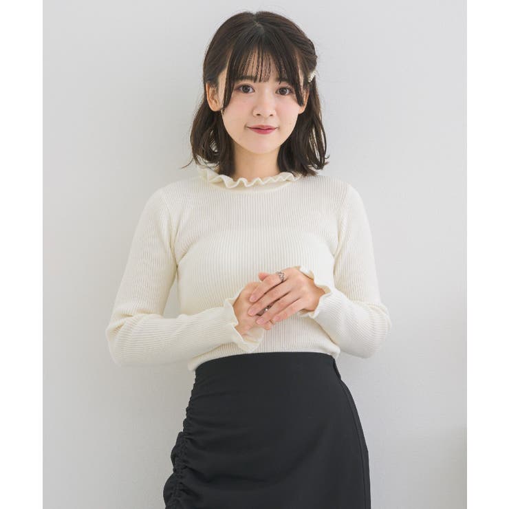 フリルハイネックNT Emsexcite リブハイネックニット | RETRO GIRL | 詳細画像6 