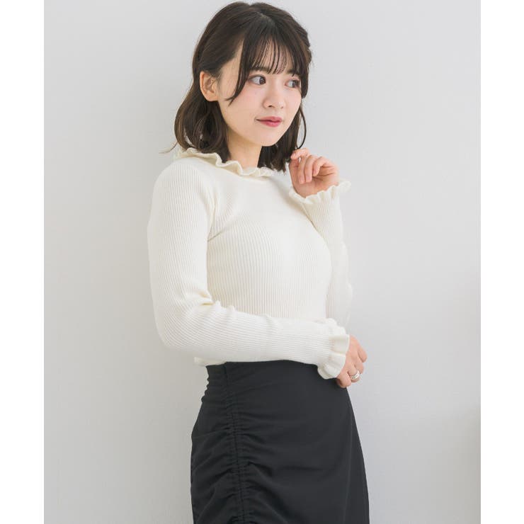 フリルハイネックNT Emsexcite リブハイネックニット | RETRO GIRL | 詳細画像7 