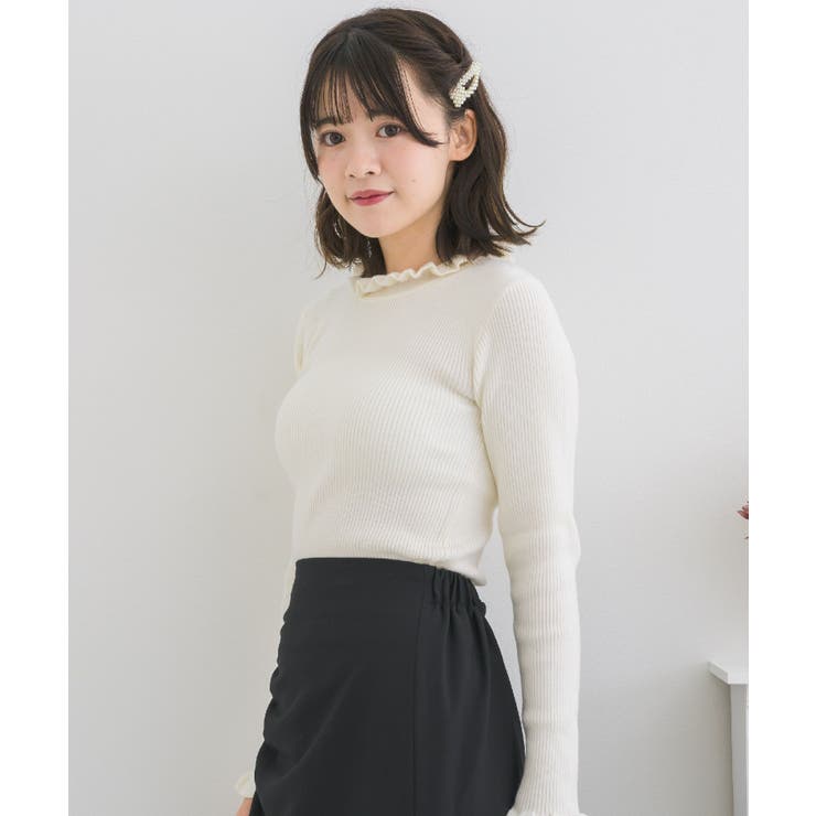 フリルハイネックNT Emsexcite リブハイネックニット | RETRO GIRL | 詳細画像8 