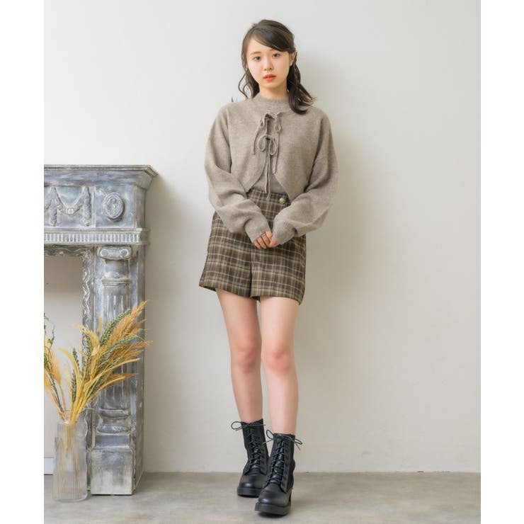 ハイネックNTリボンカーデSET Emsexcite カーディガン＆ノースリーブ… | RETRO GIRL | 詳細画像12 