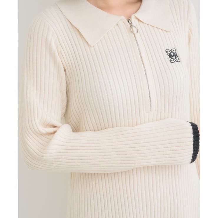 襟ZIPチュニックNT 【Emsexcite】リブニット/ニットワンピース | RETRO GIRL | 詳細画像8 