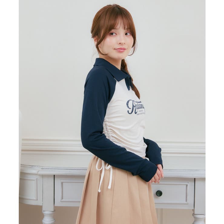 CHÉRIE オリジナルエプロン（白） Cherieロゴ刺繍入りエプロン フルサイズ