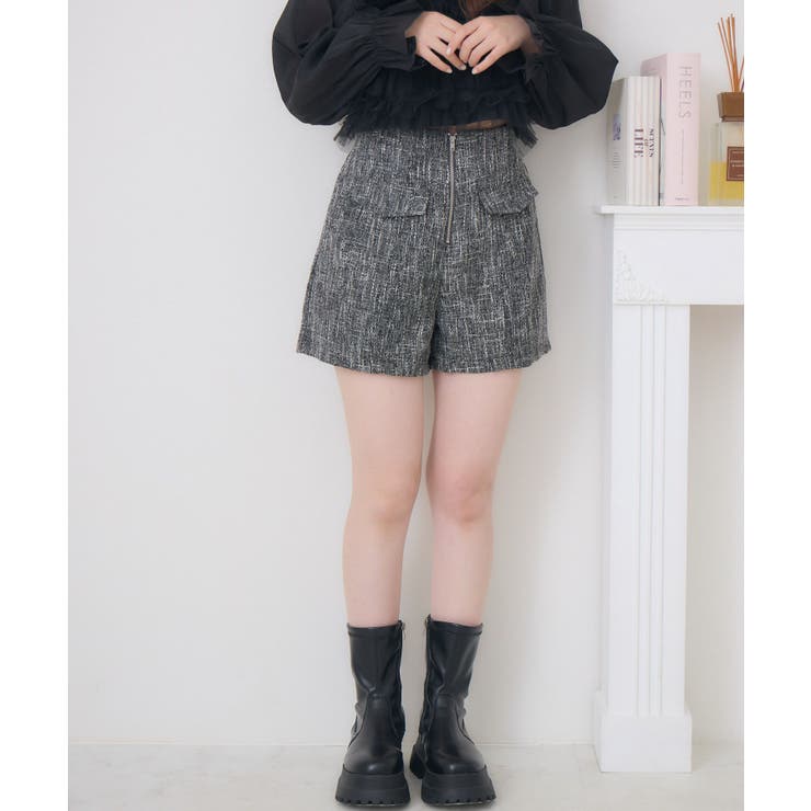 前ZIPショートパンツ[品番：RTGW0008349]｜RETRO GIRL（レトロ