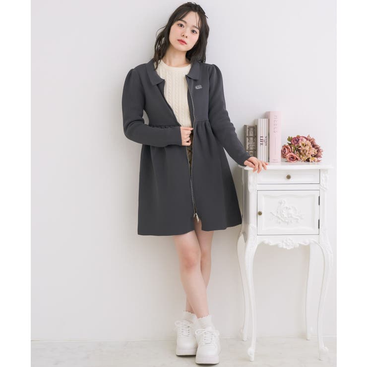 WZIPニットワンピース[品番：RTGW0008535]｜RETRO GIRL（レトロ
