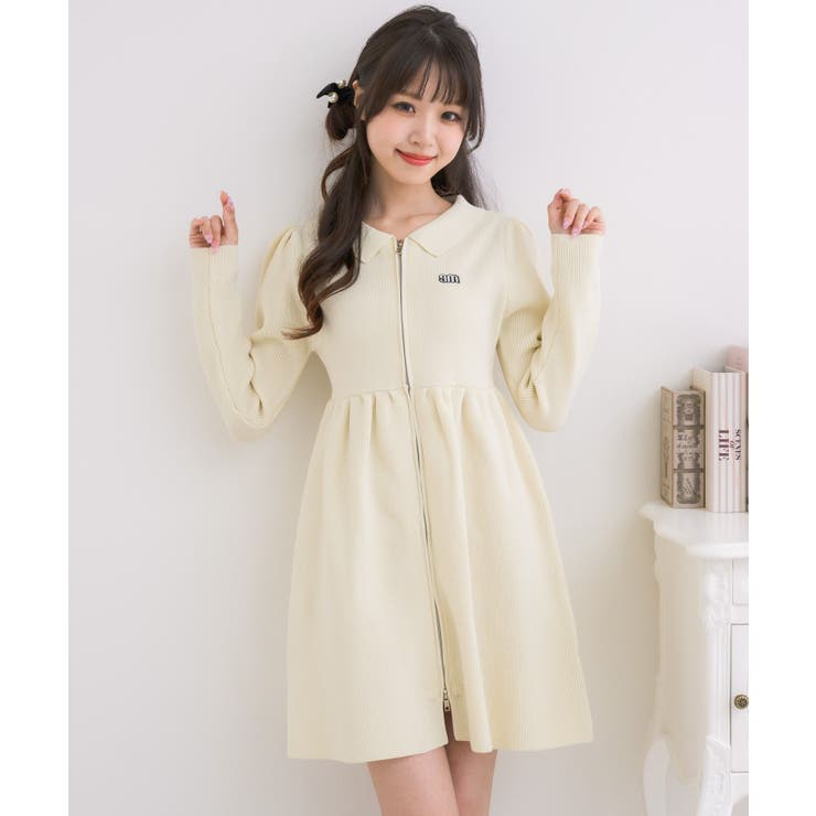 WZIPニットワンピース[品番：RTGW0008535]｜RETRO GIRL（レトロ