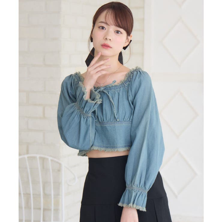 【セットアップ対応】フリンジデニムBL | RETRO GIRL | 詳細画像1 