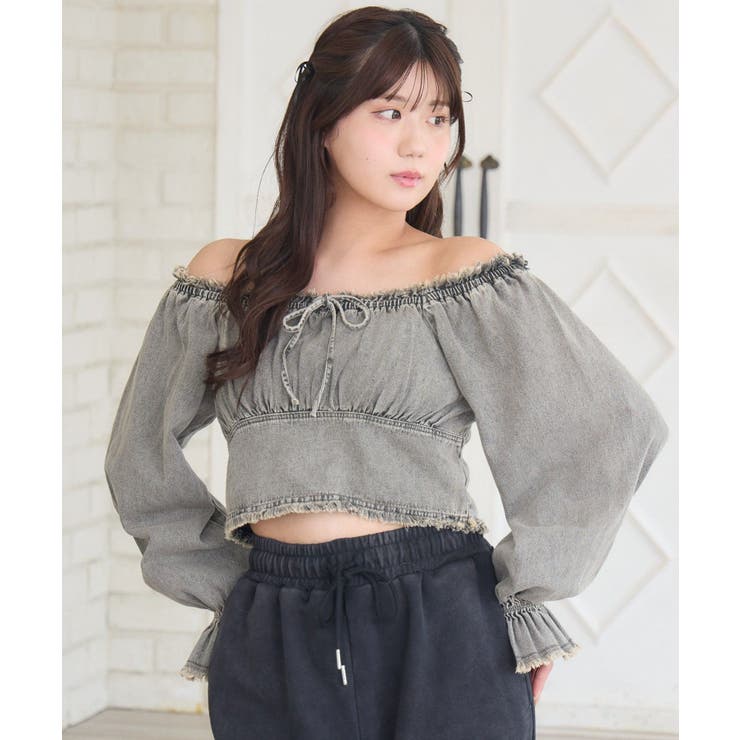 BRN0 | 【セットアップ対応】フリンジデニムBL | RETRO GIRL