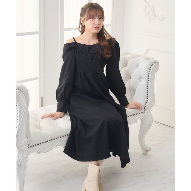 オフショルアソートロングOP | RETRO GIRL | 詳細画像13 