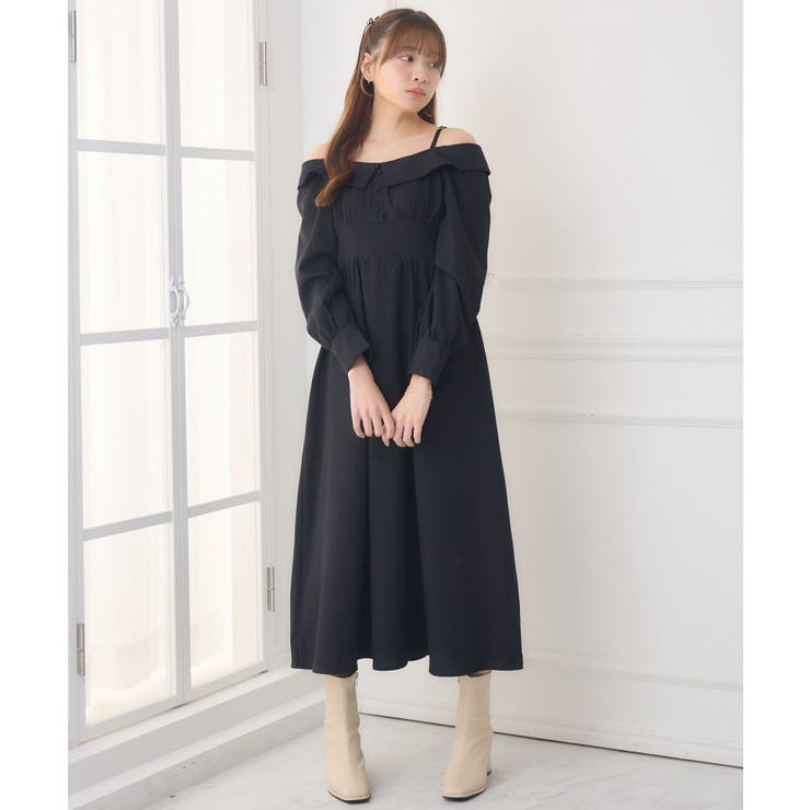 オフショルアソートロングOP | RETRO GIRL | 詳細画像15 