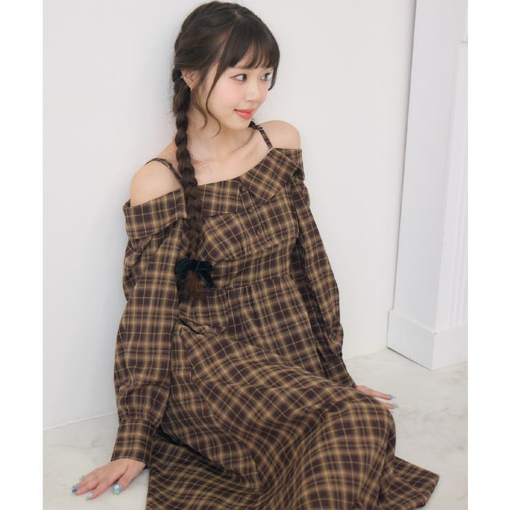 オフショルアソートロングOP | RETRO GIRL | 詳細画像25 