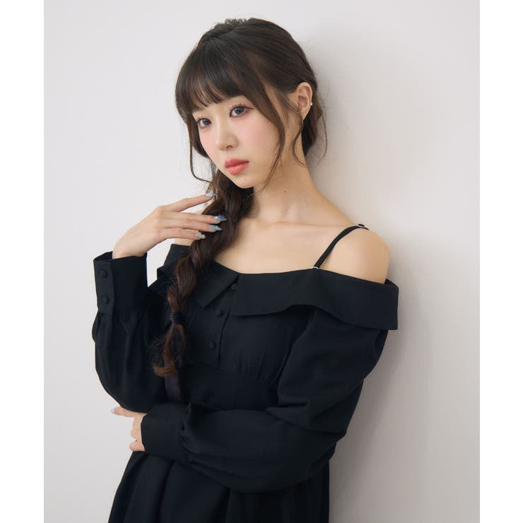 オフショルアソートロングOP | RETRO GIRL | 詳細画像3 