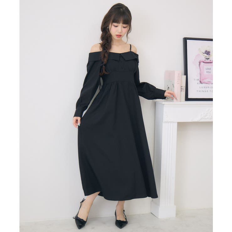 オフショルアソートロングOP | RETRO GIRL | 詳細画像4 