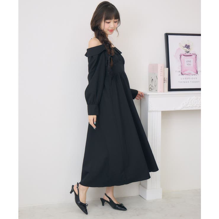 オフショルアソートロングOP | RETRO GIRL | 詳細画像5 