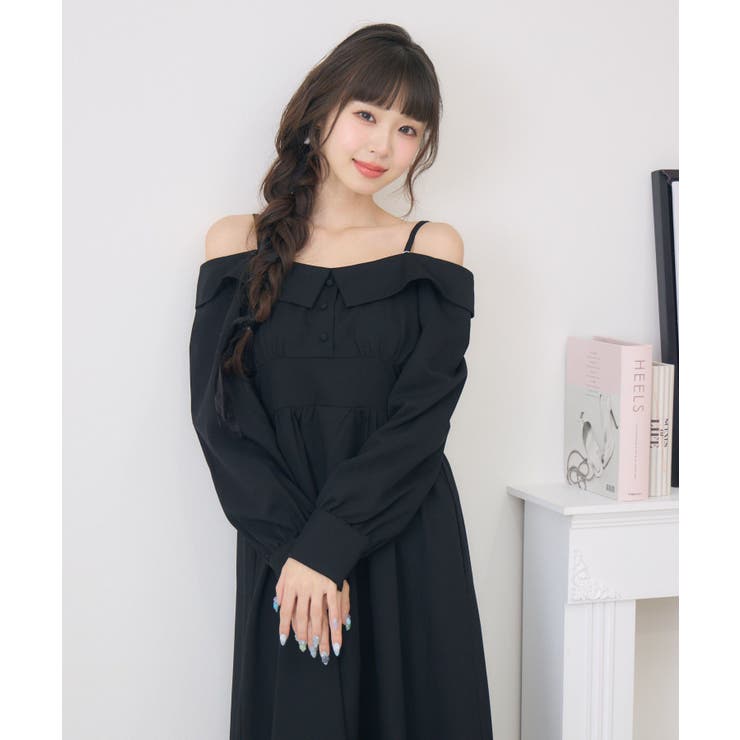 オフショルアソートロングOP | RETRO GIRL | 詳細画像8 