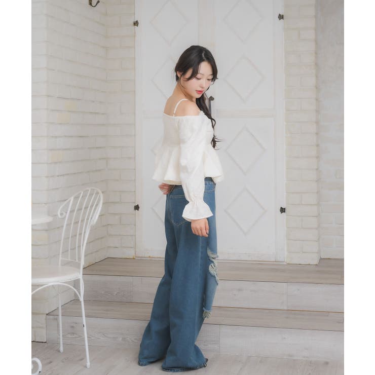 裾バルーンブラウス | RETRO GIRL | 詳細画像12 