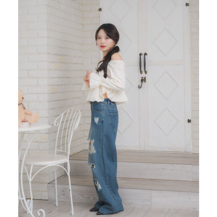 裾バルーンブラウス | RETRO GIRL | 詳細画像14 