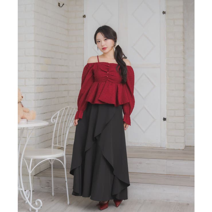 裾バルーンブラウス | RETRO GIRL | 詳細画像3 