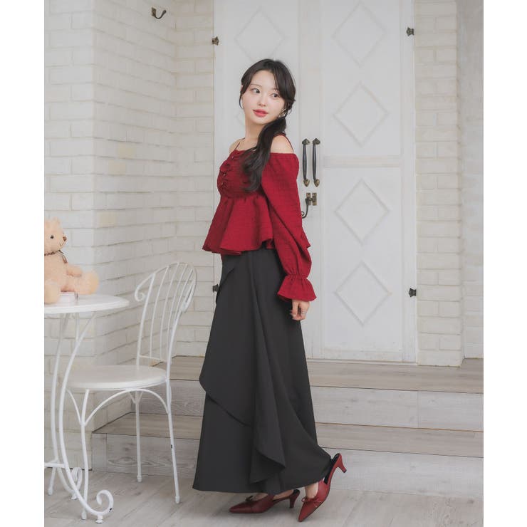 裾バルーンブラウス | RETRO GIRL | 詳細画像6 