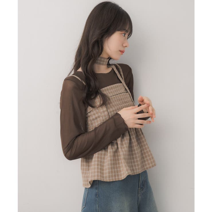 【セットアイテム】タイ付ビスチェ＆インナーSET | RETRO GIRL | 詳細画像4 