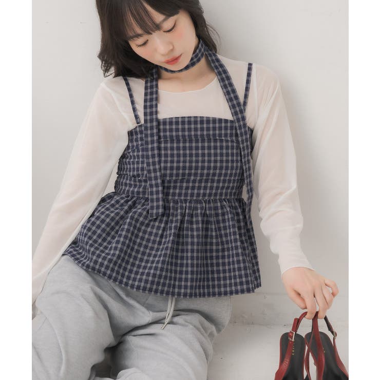 C/BLU | 【セットアイテム】タイ付ビスチェ＆インナーSET | RETRO GIRL