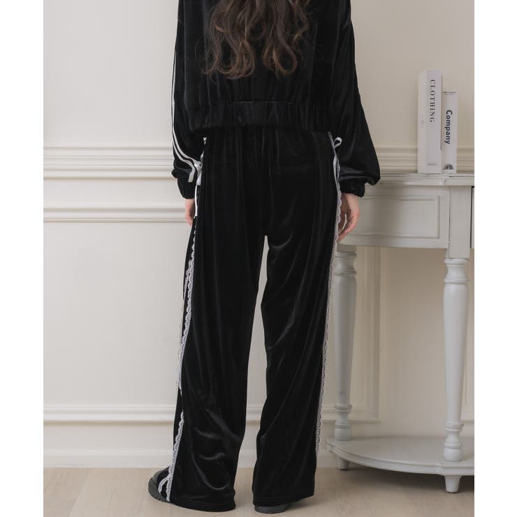 セットアップ対応】レースアップベロアPT[品番：RTGW0009535