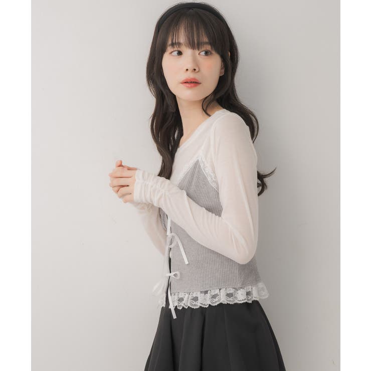 リボンビスチェ＆インナーSET | RETRO GIRL | 詳細画像9 