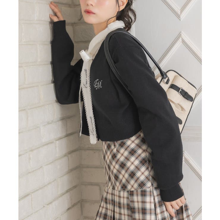 ビジューロゴNTカーデ | RETRO GIRL | 詳細画像1 