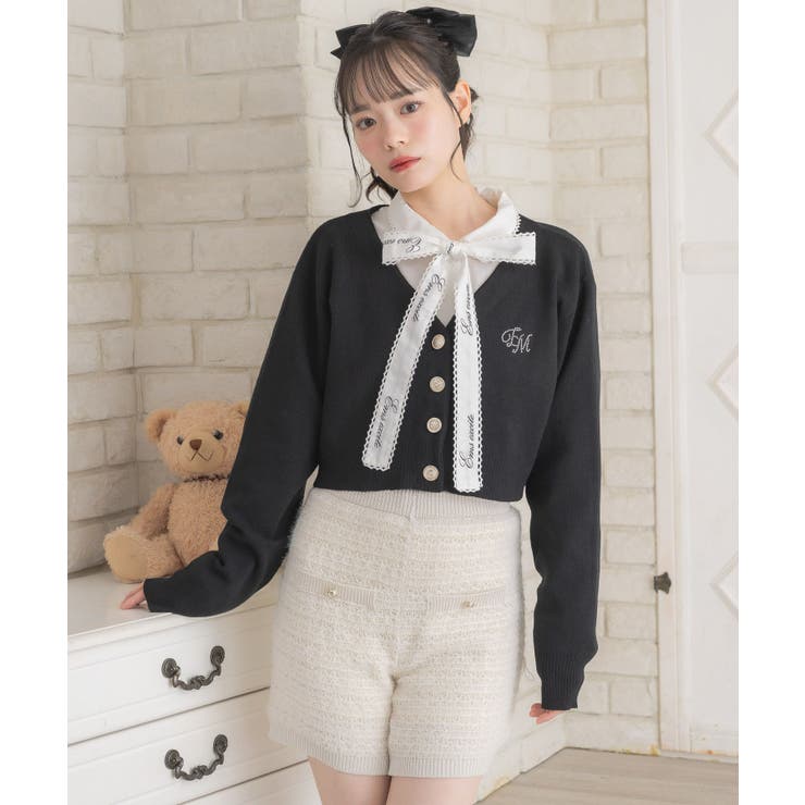 ビジューロゴNTカーデ | RETRO GIRL | 詳細画像11 