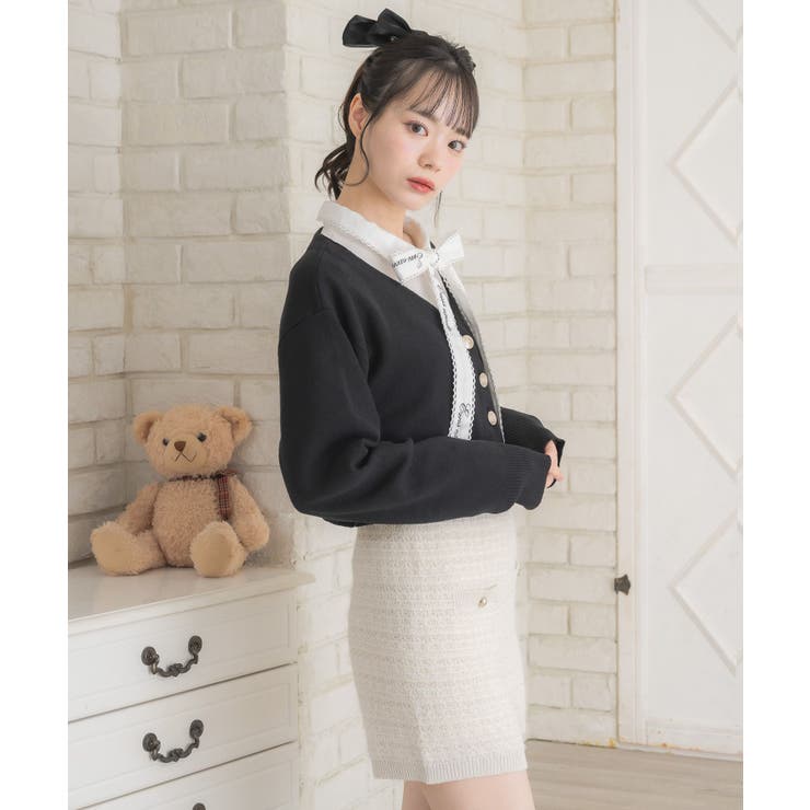 ビジューロゴNTカーデ | RETRO GIRL | 詳細画像12 