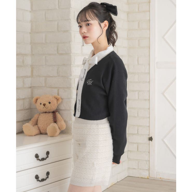 ビジューロゴNTカーデ | RETRO GIRL | 詳細画像14 