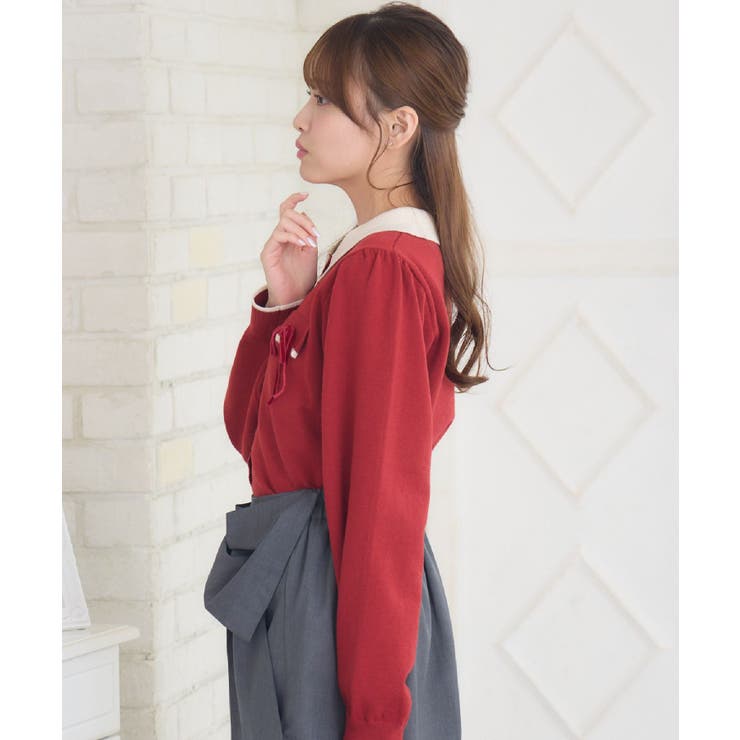 ベロアリボンヴィンテージカーデ | RETRO GIRL | 詳細画像9 