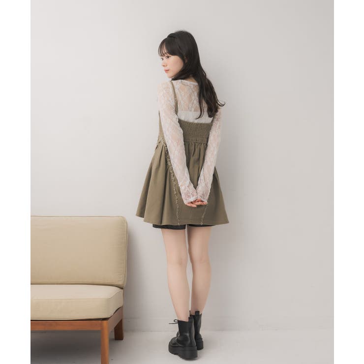 ツイルフリンジキャミOP | RETRO GIRL | 詳細画像4 