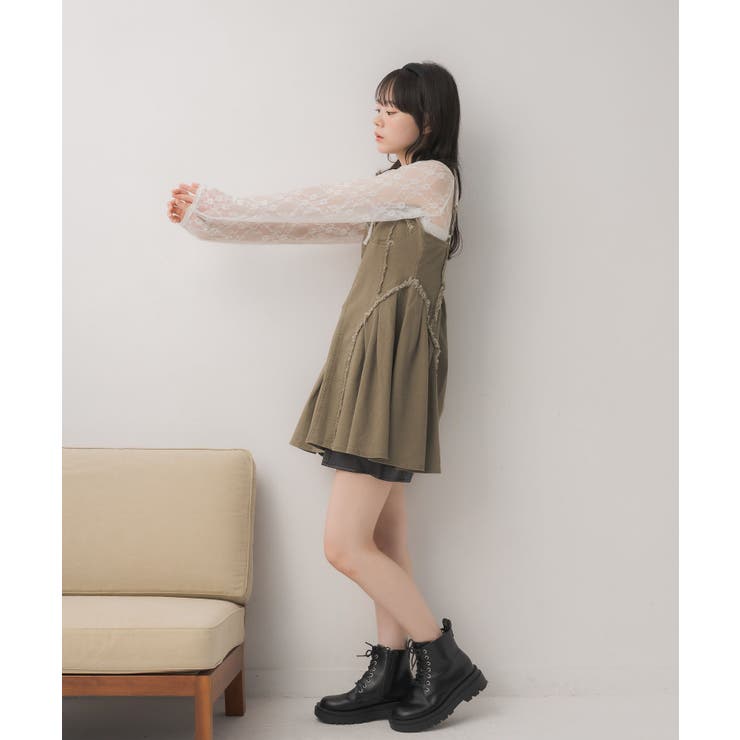 ツイルフリンジキャミOP | RETRO GIRL | 詳細画像5 