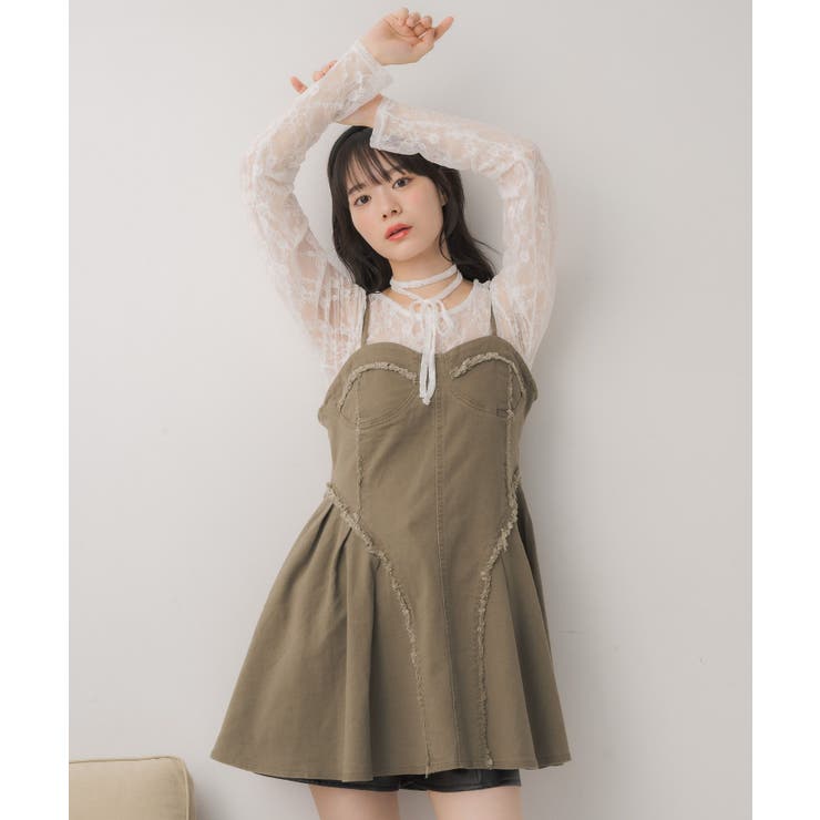 ツイルフリンジキャミOP | RETRO GIRL | 詳細画像6 