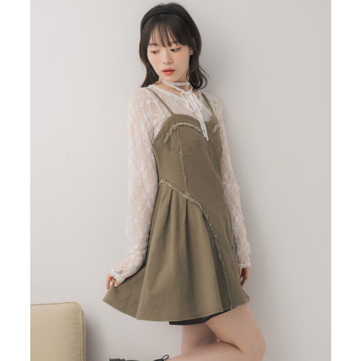 ツイルフリンジキャミOP | RETRO GIRL | 詳細画像7 