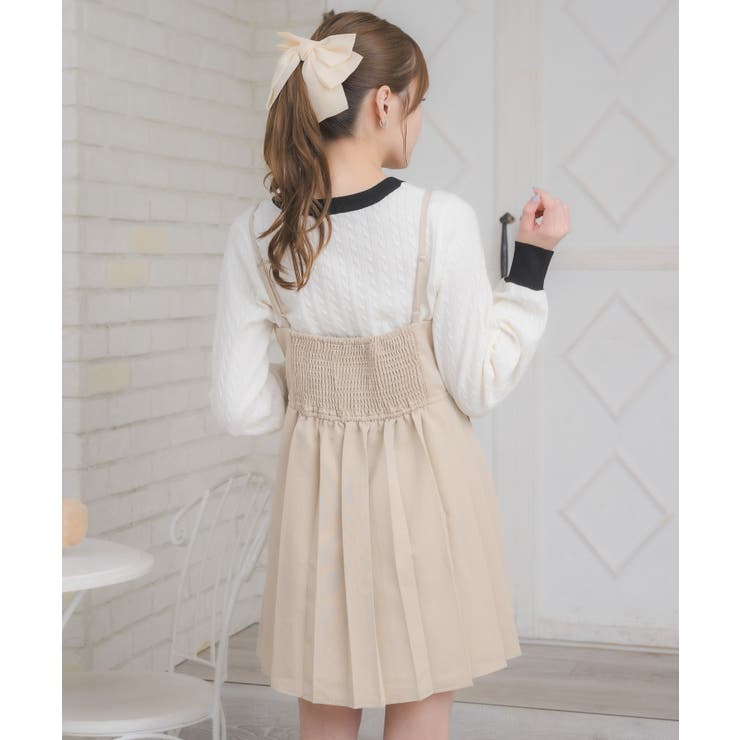 プレート付プリーツキャミOP | RETRO GIRL | 詳細画像10 