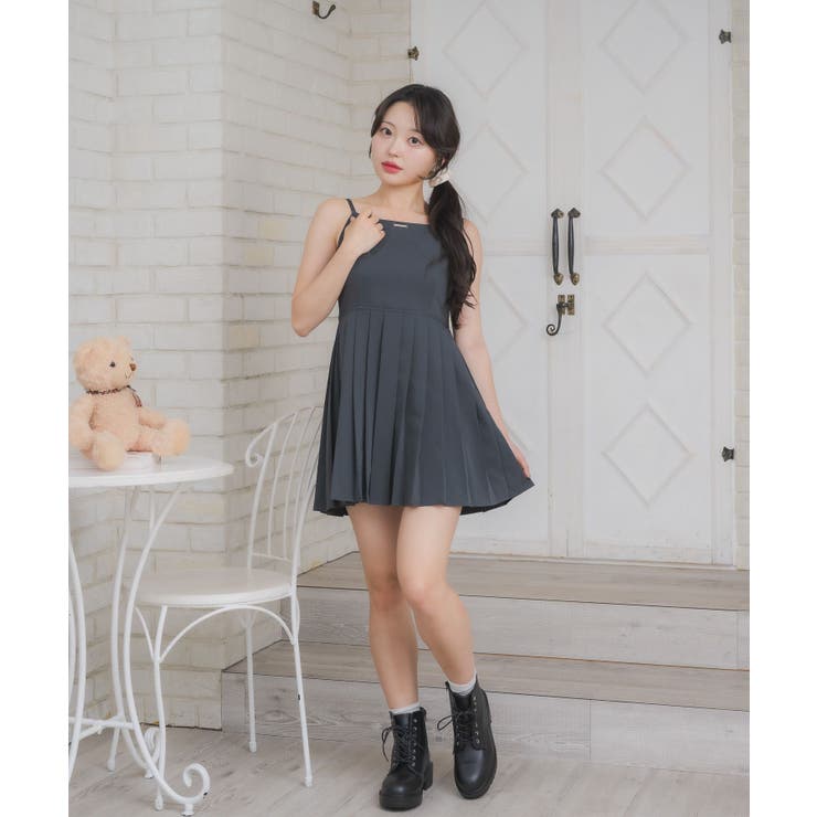 プレート付プリーツキャミOP | RETRO GIRL | 詳細画像12 