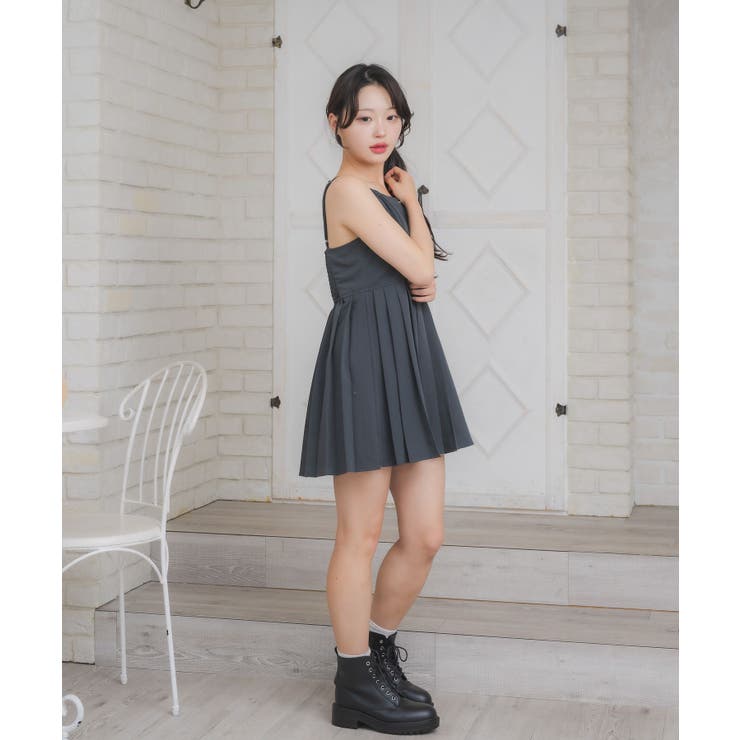 プレート付プリーツキャミOP | RETRO GIRL | 詳細画像13 