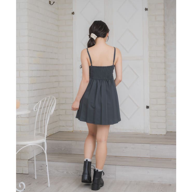 プレート付プリーツキャミOP | RETRO GIRL | 詳細画像14 