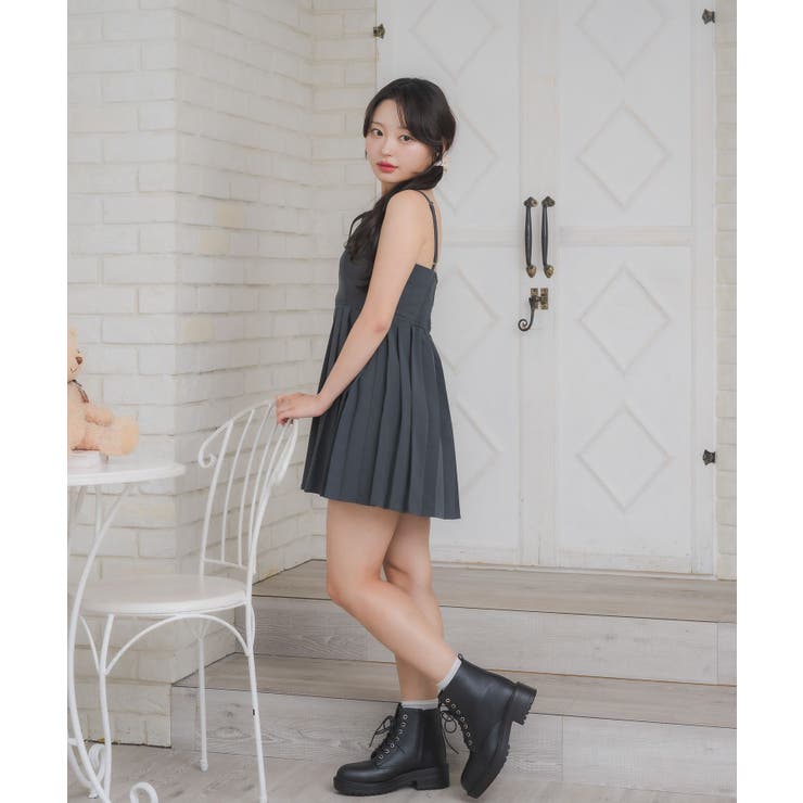 プレート付プリーツキャミOP | RETRO GIRL | 詳細画像15 