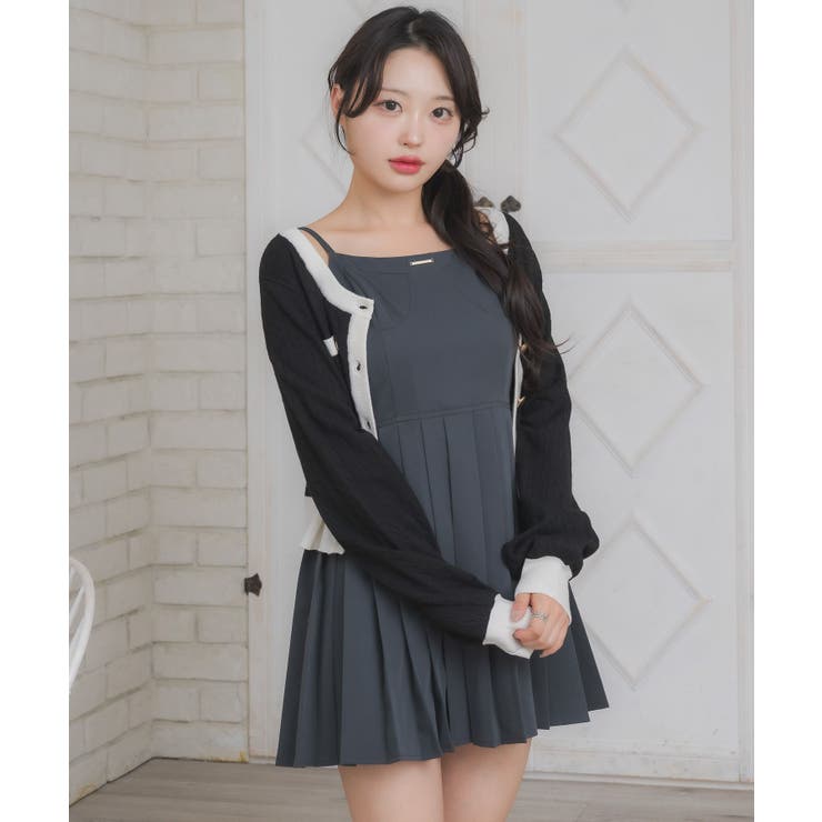 プレート付プリーツキャミOP | RETRO GIRL | 詳細画像16 