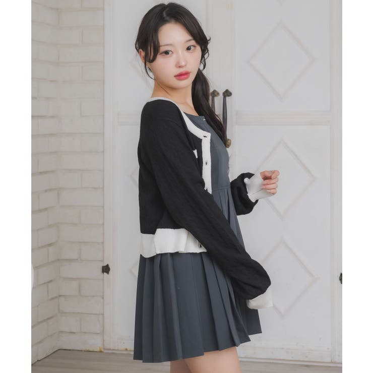 プレート付プリーツキャミOP | RETRO GIRL | 詳細画像17 