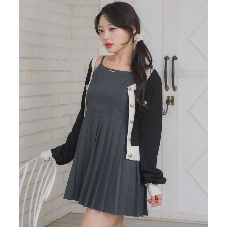 プレート付プリーツキャミOP | RETRO GIRL | 詳細画像19 