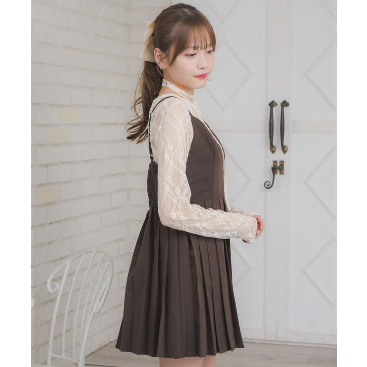 プレート付プリーツキャミOP | RETRO GIRL | 詳細画像25 