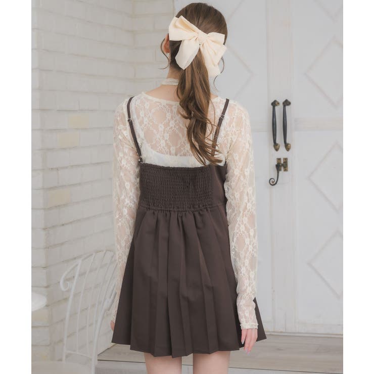 プレート付プリーツキャミOP | RETRO GIRL | 詳細画像26 