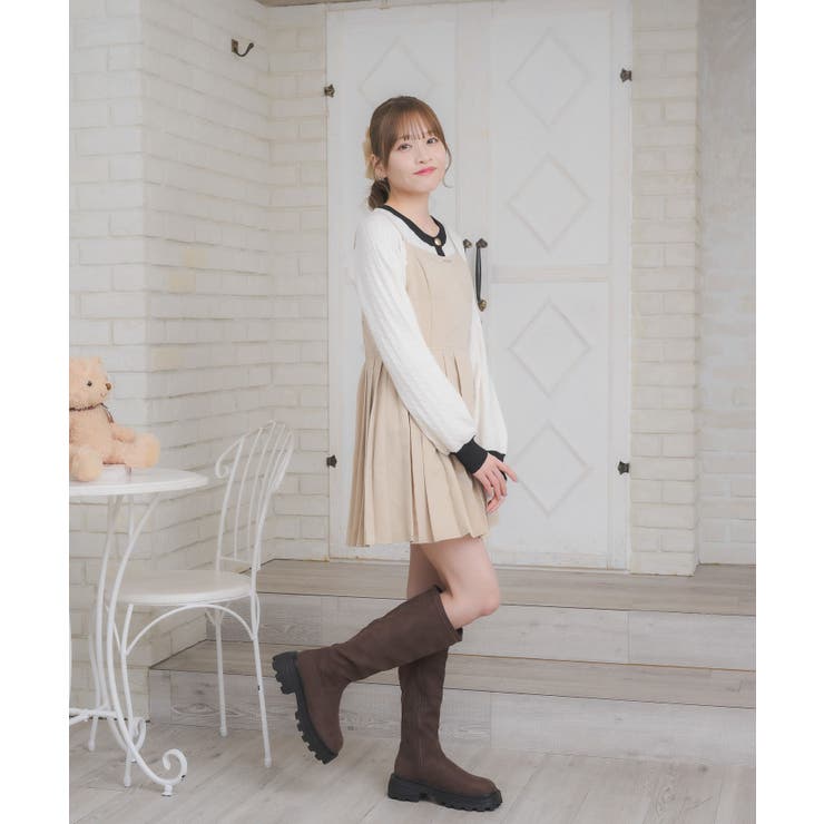 プレート付プリーツキャミOP | RETRO GIRL | 詳細画像5 