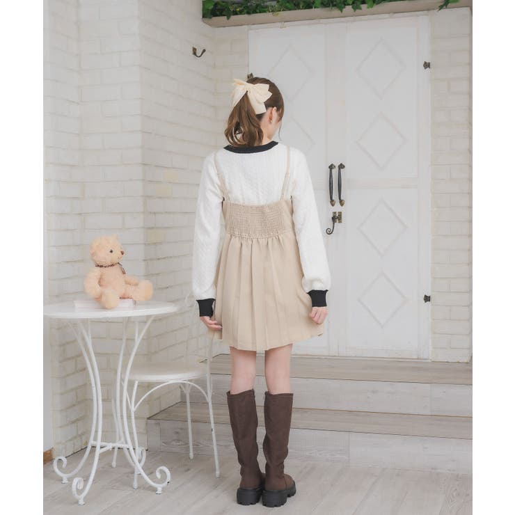 プレート付プリーツキャミOP | RETRO GIRL | 詳細画像6 