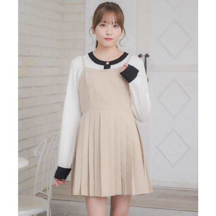 プレート付プリーツキャミOP | RETRO GIRL | 詳細画像8 