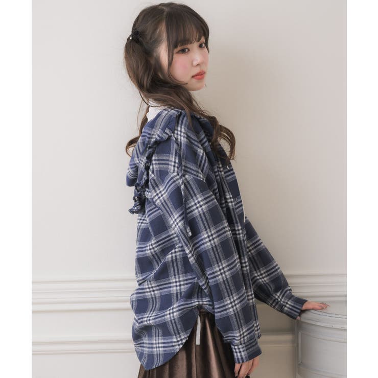 フリルフーディーチェックSH | RETRO GIRL | 詳細画像10 