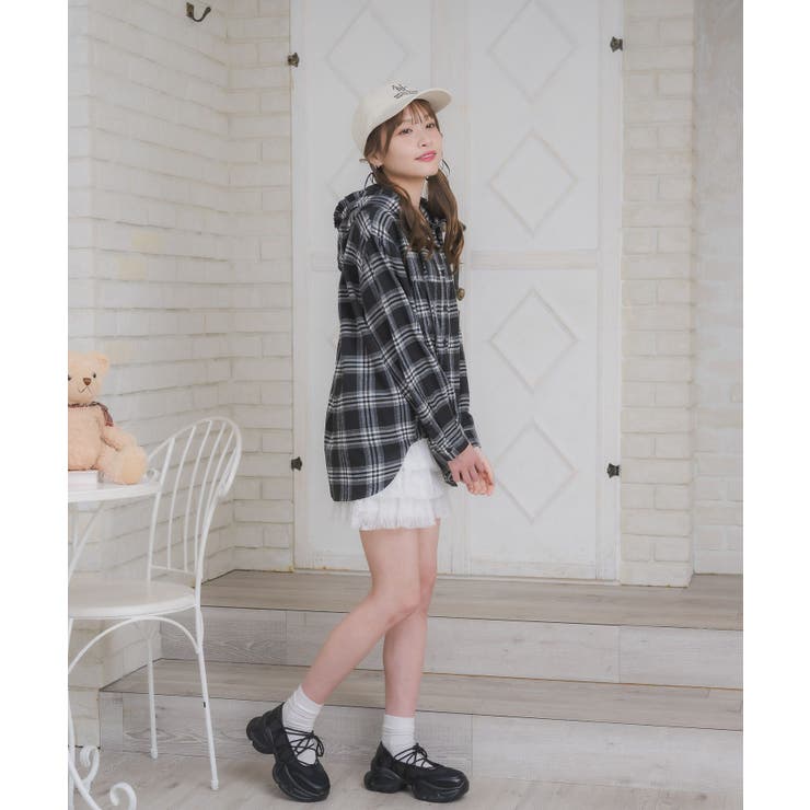 フリルフーディーチェックSH | RETRO GIRL | 詳細画像14 